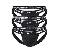 NIKE Herren Jockstrap, 3er Pack - Jocks, Tanga Slip, Stretch Cotton Schwarz XL
