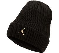 Nike Herren Jordan Beanie Utility Metal Jm Zeitungskappe, Schwarz/Metallic Gold, Einheitsgröße