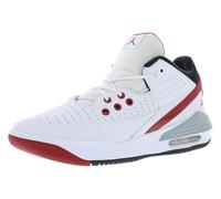 NIKE Herren Basketballschuhe JORDAN MAX AURA 5 WHITE/BLACK-VARSITY RED-WOLF GREY 44 (0196969269234)