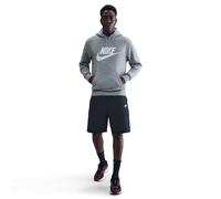 Kapuzensweatshirt NIKE SPORTSWEAR "M NK CLUB BB PO GFX HOODIE", Herren, Gr. 3XL, dk grau heat, Jersey, Obermaterial: 80% Baumwolle, 20% Polyester, normal, Rundhals, angesetztes Bündchen, Sweatshirts,