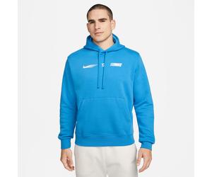 Nike Herren Kapuzenpullover Fleece Hoodie FN4895-435 S LT Photo Blue
