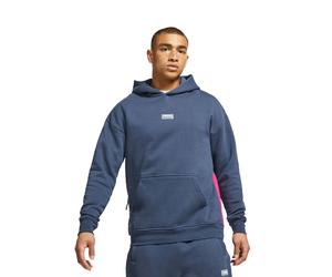 Nike Herren Kapuzenpullover Fleece Soccer Hoodie CV1490-437 M Thunder Blue/Fireberry