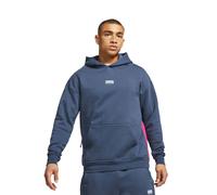 Nike Herren Kapuzenpullover Fleece Soccer Hoodie CV1490-437 XL Thunder Blue/Fireberry