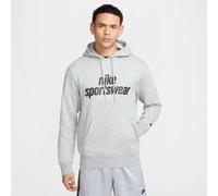 NIKE Herren Kapuzensweat M NK CLUB BB PO HDY NSW GFX (HJ2159) L DK GREY HEATHER/LT SMOKE GREY/BLACK