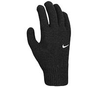 Nike Herren Knit Swoosh Handschuhe 2.0 Running Training Fitness Winterhandschuhe warm, Black/White, S/M
