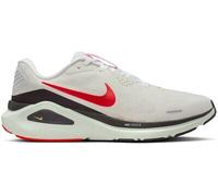NIKE Herren Laufschuhe STRUCTURE 26 WHITE/BRIGHT CRIMSON-MEDIUM ASH - Gr. - 44.5