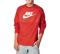 Nike Herren Long Sleeved T-Shirt M NSW CE TOP LS HYBRID, University red/University red/University red/(White), XL, CJ4435