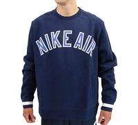 Nike Herren M NSW AIR Crew FLC Long Sleeved T-Shirt, Obsidian, S