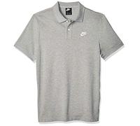 Nike Herren Poloshirt NSW CE Polo Matchup CJ4456-063 XXL Dark Grey Heather/White