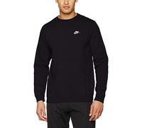 Nike Herren M NSW CLUB CRW BB 804340 Long Sleeved T-shirt, Mehrfarbig (Black/White), M