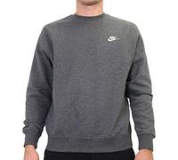 Nike Herren M NSW Club CRW BB Long Sleeved T-Shirt, Charcoal Heathr/(White), 2XL-T