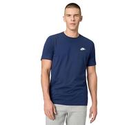 Nike Herren M Nsw Club Tee T shirt, Midnight Navy/White, XXL EU