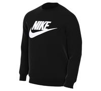 Sweatshirt NIKE SPORTSWEAR "Club Fleece Men's Graphic Crew" Gr. M, schwarz (black) Herren Sweatshirts (85288727-M)
