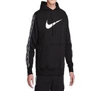 Nike Herren NSW Repeat Sflc Po Hood Bb T-Shirt, Schwarz/Schwarz/Weiß, L