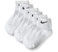 Nike Herren One Quarter Socks 3PPK Value Socken, 3er Pack, Weiß (White/Black 101), 42/46 (Herstellergröße: L)