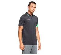 Nike Herren Poloshirt Academy Pro Polo, Anthracite/Green Strike/(White), L, BV6922-060