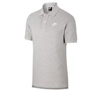 NIKE Lifestyle - Textilien - Poloshirts Poloshirt DK GREY HEATHER/WHITE XS