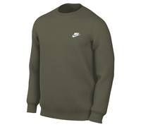 Nike Herren Pullover Club BB Crew FN3886-222 XL Medium Olive/White