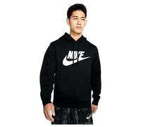 Nike Herren Pullover Hoodie Sportswear Club Fleece, Black/Black/White, S, BV2973-010