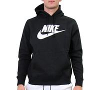 Nike Herren Pullover Hoodie Sportswear Club Fleece, Black/Black/White, XL, BV2973-010