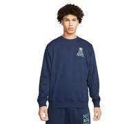 Nike Herren Pullover Sportswear Fleece Crew DQ4072-410 L Midnight Navy/Mint Foam
