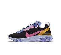 Nike Herren React Element 55, Schwarz/Magische Flamingo-leichte Distel, 43 EU