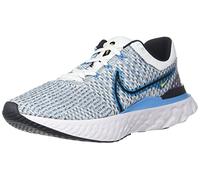 Nike Herren React Infinity Run FK 3 Sneaker, White Black Blue Orbit Chlorine Blue, 41 EU