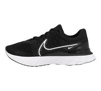Nike Herren React Infinity Run Flyknit 3 Sneaker, Black White, 41 EU