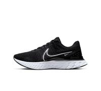 Nike Herren React Infinity Run Flyknit 3 Sneaker, Black White, 42.5 EU