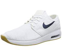 Nike Herren SB AIR MAX Janoski 2 Sneaker, White/Obsidian-Celestial Gold-Gum Lt Brown, 38.5 EU