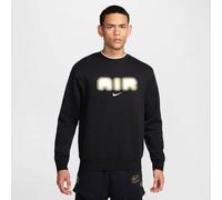 Nike Herren NSW Air Crew Fleece Sweatshirt BLACK/BLACK/WHITE/WHITE L