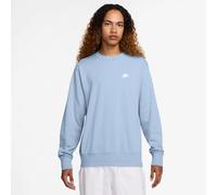 NIKE Herren Shirt M NK CLUB FT CREW (FN3888) S HYDROGEN BLUE/WHITE