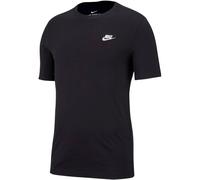 Nike Herren T-Shirt Sportswear Club, Black/White, L, AR4997-013