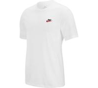 NIKE Sportswear Freizeit T-Shirt Herren 100 - white/black/university red L