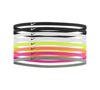 Nike Herren Skinny Hairbands 8er Pack Haarbänder Fitness Training Running Sport Hairband Set, Black/Black/White, One Size
