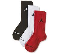 Nike Herren Socken Jumpman Crew, Black/White/Gym Red, M, SX5545
