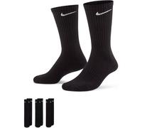 NIKE Herren Socken Socke 3 Pack U NK EVERYDAY CUSH CREW 3PR (SX7664) M (3 Paar) BLACK/WHITE 010