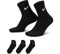 3er Pack NIKE Everyday Lightweight Ankle Trainingssocken 010 - black/white 42-46