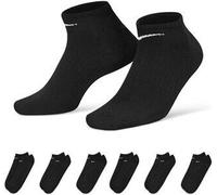 NIKE Herren Socken U NK EVERYDAY LTWT NS 6PR 132 BLACK/WHITE - Gr. - L