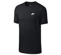 NIKE Herren Sport Fitness Freizeit T-Shirt M NSW Club Tee AR4997 013, Größe:XL, Farbe:010 Black White - Schwarz Weiß