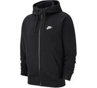 NIKE M NSW CLUB HOODIE FZ FT BLACK/BLACK/WHITE, XXL