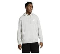 Nike Herren Sportswear Club Sweatshirt Mit Reißverschluss, Dk Grey Heather/Silber/Weiss, S EU
