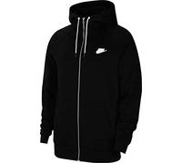 Nike Herren Sportswear Modern Hoodie Mit Durchgehendem Reißverschluss, Black/Ice Silver/White, L