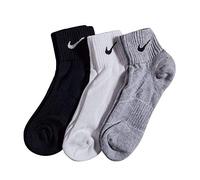 Nike Herren Strümpfe Cushion Quarter, 3er Pack - Grau (Grey Heather/Black/White), 46-50 EU