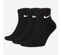 Nike Herren Strümpfe Cushion Quarter, 3er Pack - Schwarz (Black/White), 42-46 EU