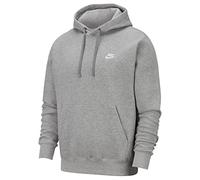 NIKE Sportswear Club Fleece Hoodie 063 - dk grey heather/matte silver/white M