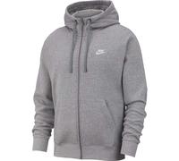 Nike Herren Sweatjacke Club Fleece FZ BB BV2645-063 XXL Dk Grey Heather/Matte Silver/White