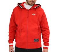 Nike Herren Sweatshirt M NSW AIR Hoodie FZ FLC, University red, XS, AR1815