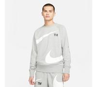 NIKE Herren Sweatshirt Sportswear Swoosh (DD5993) XS DK GREY HEATHER/WHITE