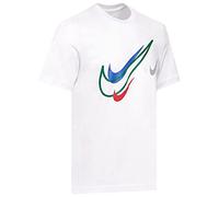 Nike Herren T Shirt Court T Shirt Mens Swoosh Logo Tee Short Sleeve Classic T Shirt White DQ3944 100 New (X-Large)